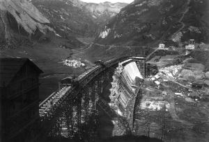 Costruzione della diga di Morasco (1936 - 1939)